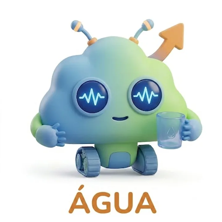 Ilustração demonstrativa de um copo de água